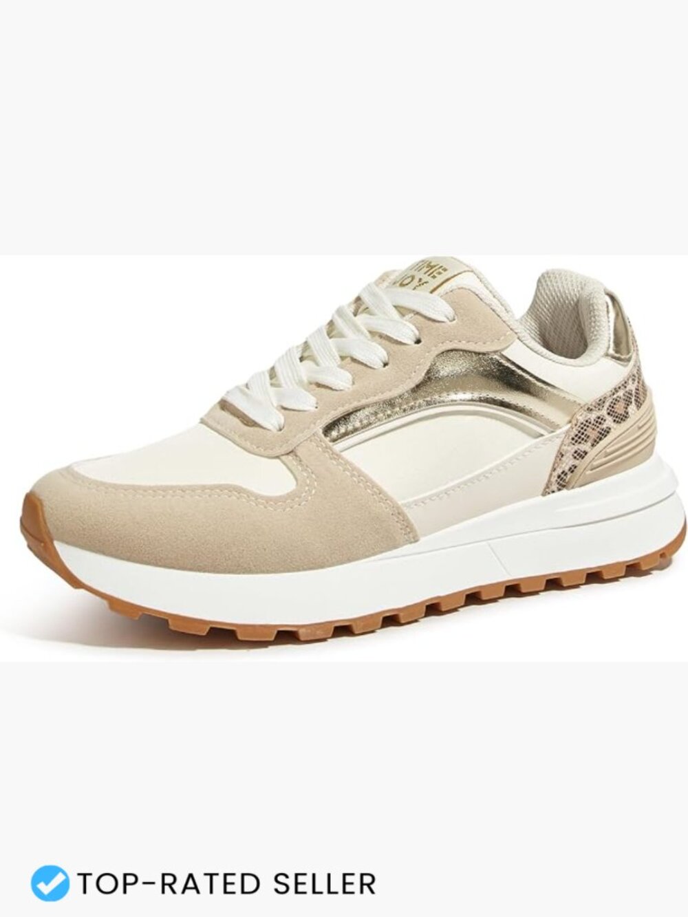 Retro Chic Lace-Up Platform Sneakers Colorblock Comfy Walking Women's Shoes